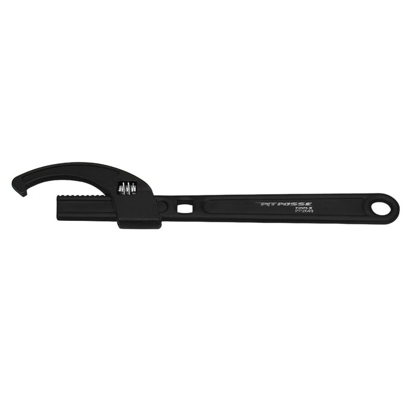 Pit Posse PP2649 Adjustable Steering Stem/Spanner/Castle Nut Wrench with 3/8 Drive Cutout for a Torque Wrench - Fits Most Bikes Range 22-70mm - Made of Steel - Automotive Tools - Image 2